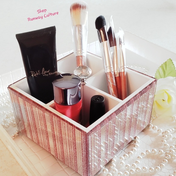 bebe Other - Pink bebe rotating mirrored storage organizer tray